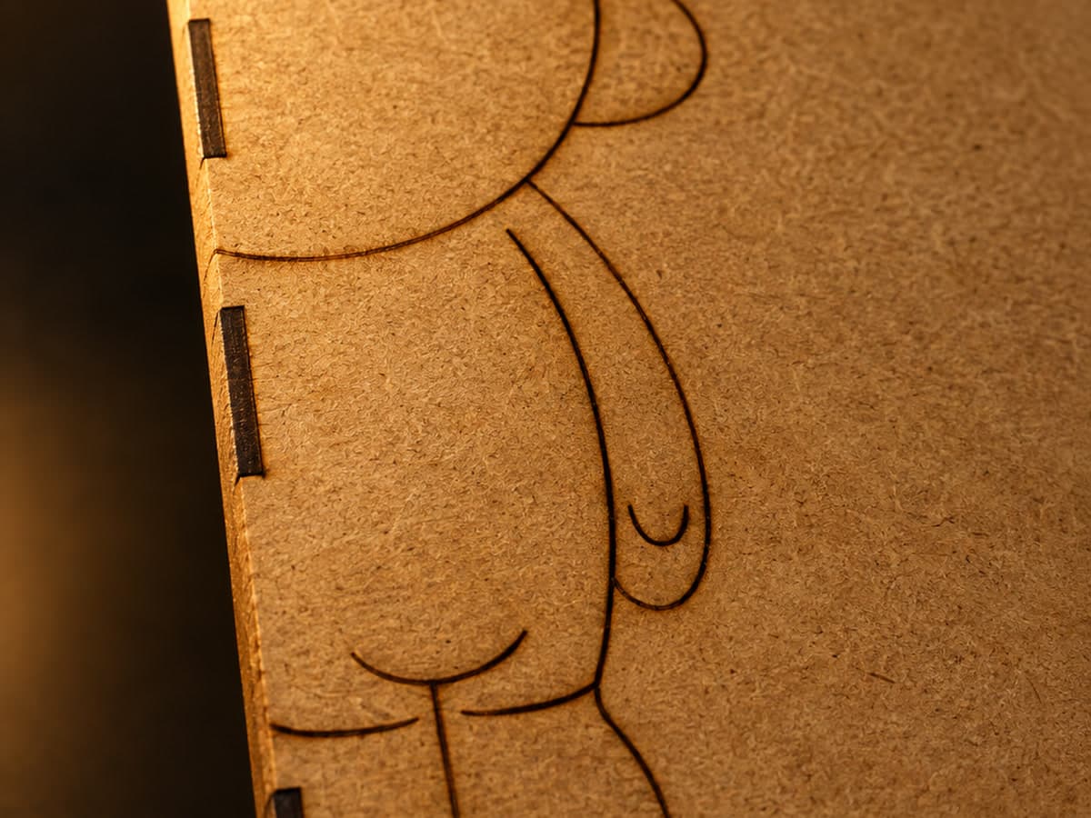 Caixa de MDF com gravação a laser